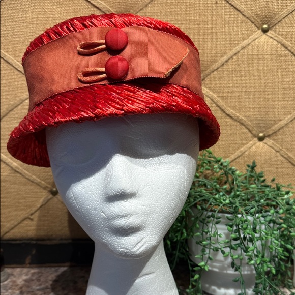 Vintage Red Fisk Hat - Picture 1 of 9